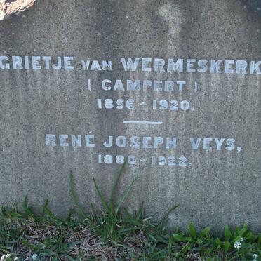WERMESKERKEN Grietje, van nee CAMPERT 1856-1920 :: VEYS Réne Joseph 1880-1922