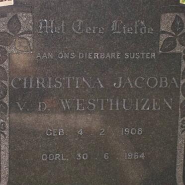WESTHUIZEN Christina Jacoba, van der 1908-1964