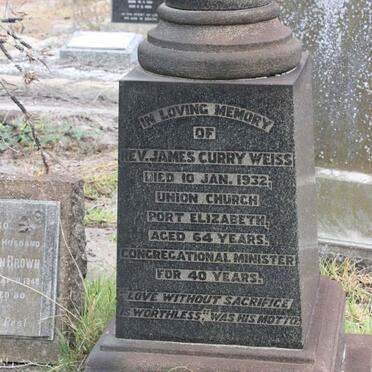 WEISS James Curry -1932