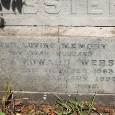 WEBSTER Edward 1863-1898