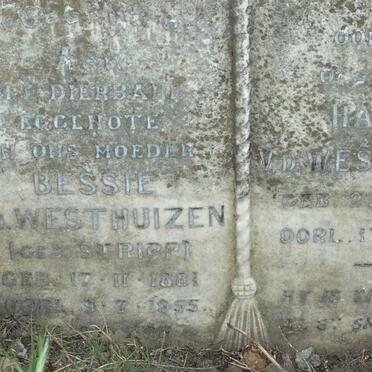 WESTHUIZEN Harry, van der 1882-1956 &amp; Bessie STRIPP 1881-1955