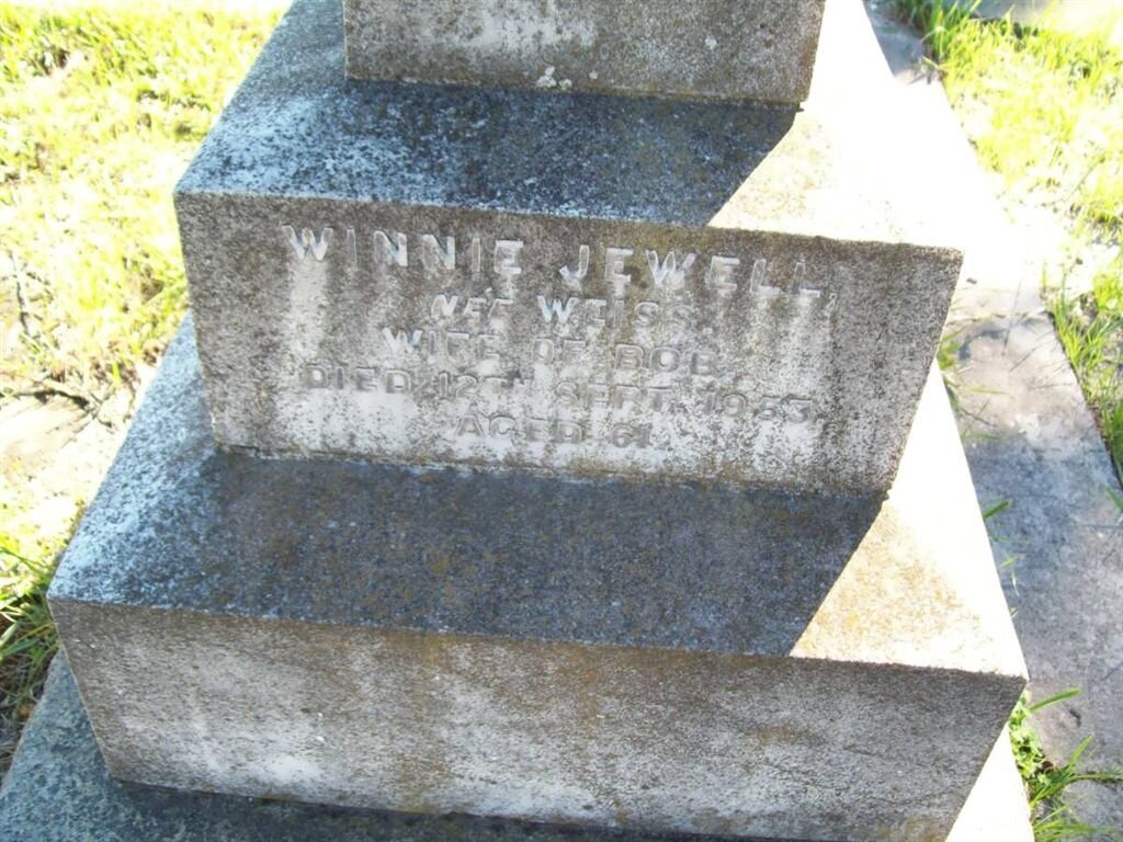 JEWELL Winnie nee WEISS -1953