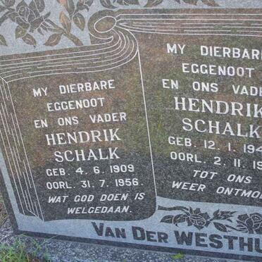 WESTHUIZEN Hendrik Schalk, van der 1909-1956 :: VAN DER WESTHUIZEN Hendrik Schalk 1944-1981