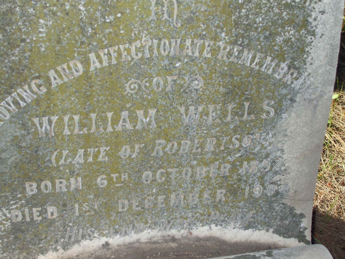 WELLS William 1852-1904