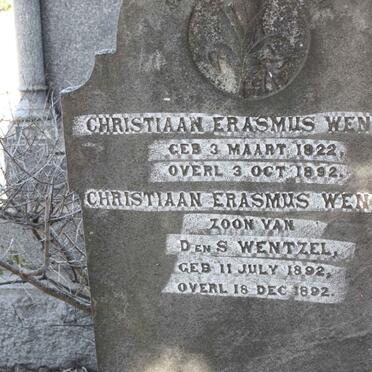 WENTZEL Christiaan Erasmus 1822-1892 :: WENTZEL Christiaan Erasmus 1892-1892