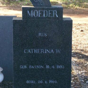 WESTHUIZEN Andries J.C., van der 1896-1969 &amp; Catherina W. BASSON 1903-1969 :: V.D. WESTHUIZEN Gideon Johannes 1940-2005