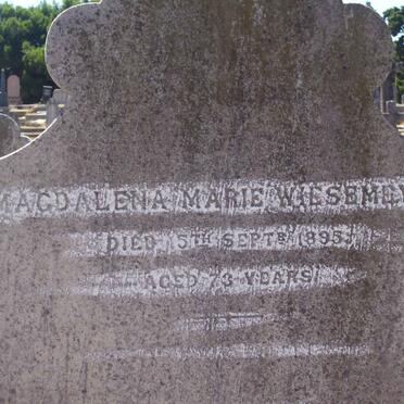 WIESEMEYER Magdalena Marie -1895