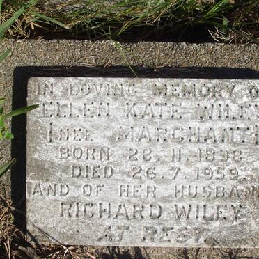 WILEY Richard &amp; Ellen Kate MARCHANT 1898-1959