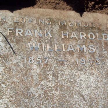 WILLIAMS Frank Harold 1857-1943