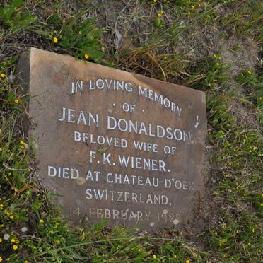 WIENER Jean nee DONALDSON -1928