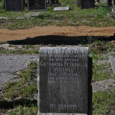 WILLEMSE Catharina Petronella nee MUNNIK 1874-1938