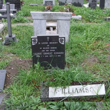 WILLIAMSON Cedric Ernest Edward 1930-1982