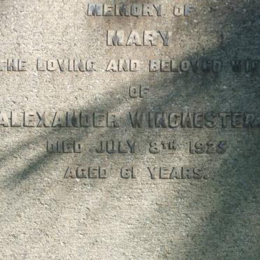WINCHESTER Mary -1925