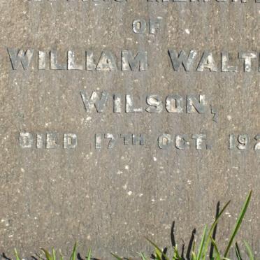 WILSON William Walter -1921