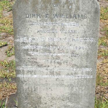 WILLIAMS Dirk F. -1895 :: BERKEMEIER Eduard -1895 :: WILLIAMS Antonius F. -1917