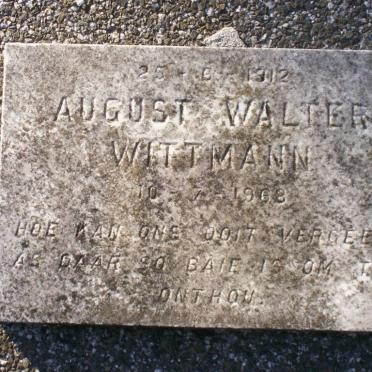 WITTMANN August Walter 1912-1968