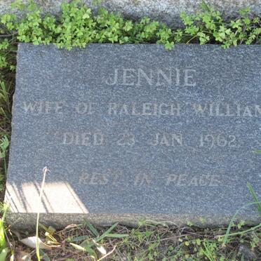 WILLIAMS Jennie -1962