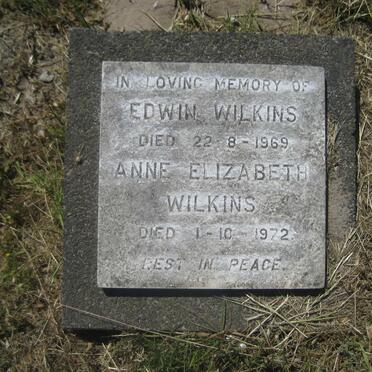 WILKINS Edwin -1969 &amp; Anne Elizabeth -1972