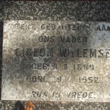 WILLEMSE Gideon 1889-1952