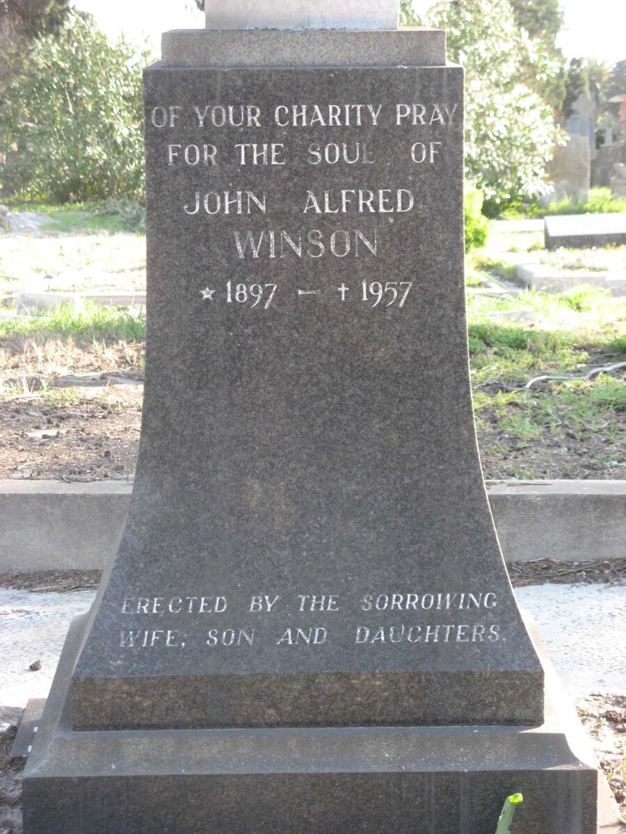 WINSON John Alfred 1897-1957