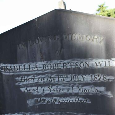 WILKIE  Isabella Robertson -1878