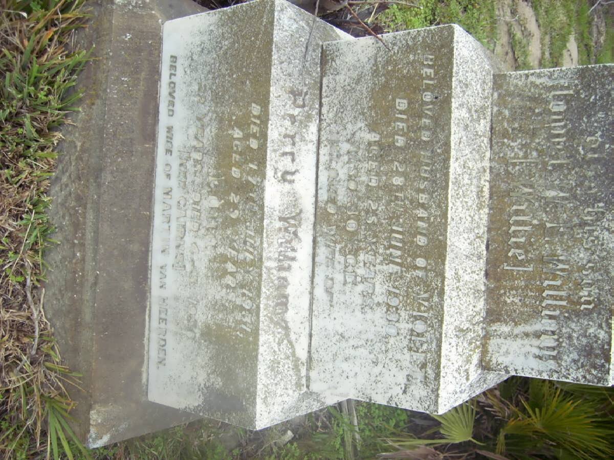 WILLIAMS Lionel -1930 :: Perry WILLIAMS -1931 :: Edna CAIRNS -1936