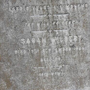 WILBERT Robert -1898 &amp; Sarah -1924 :: WILBERT Robert George -189? 