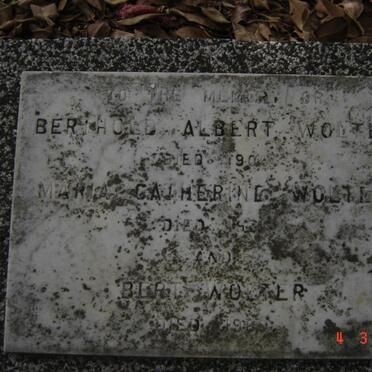WOLTER Berthold Albert -1905 :: WOLTER Maria Catherine -1931 :: WOLTER Bert -1969