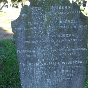 WOUDBERG Peter S. 1859-1902 &amp; Florentina -1893