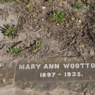WOOTTON Mary Anne 1897-1935