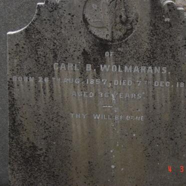 WOLMARANS Carl B. 1857-1893
