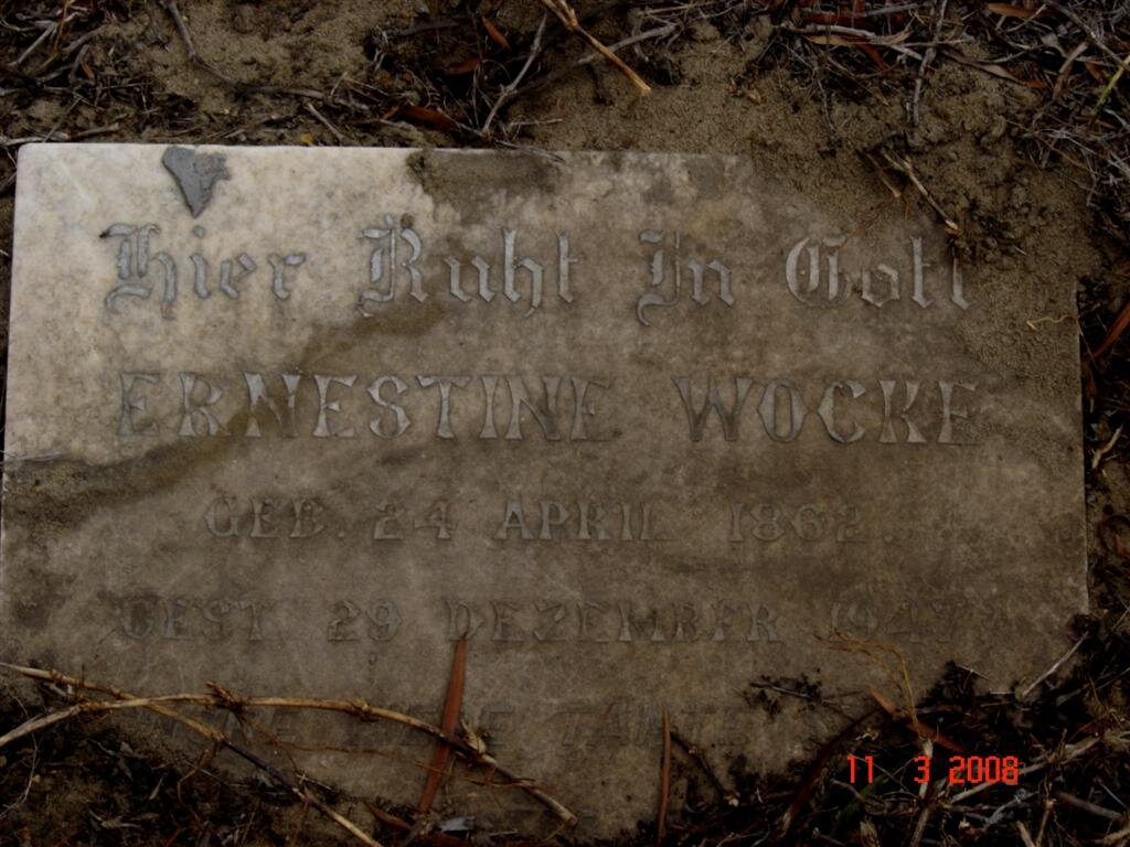 WOCKE Ernestine 1862-1947