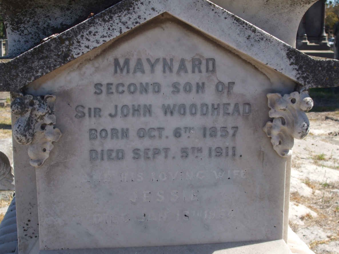 WOODHEAD Maynard 1857-1911 &amp; Jessie 19?4