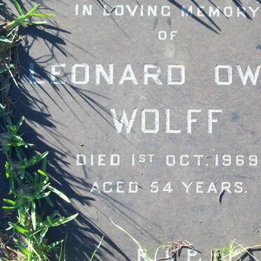 WOLF Leonard Owen  -1969 