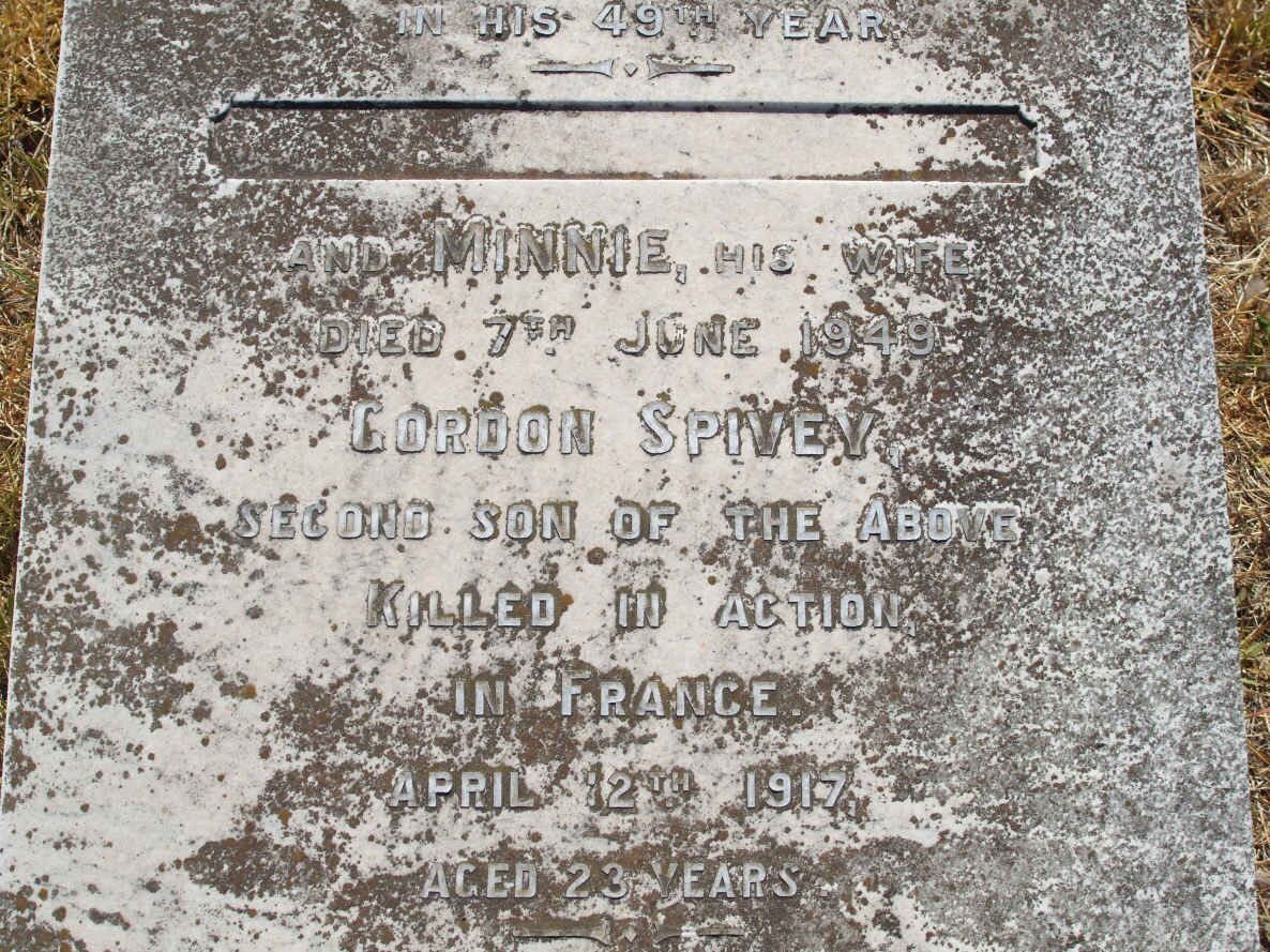 WOODHEAD Minnie -1949 :: WOODHEAD Gordon Spivey -1917