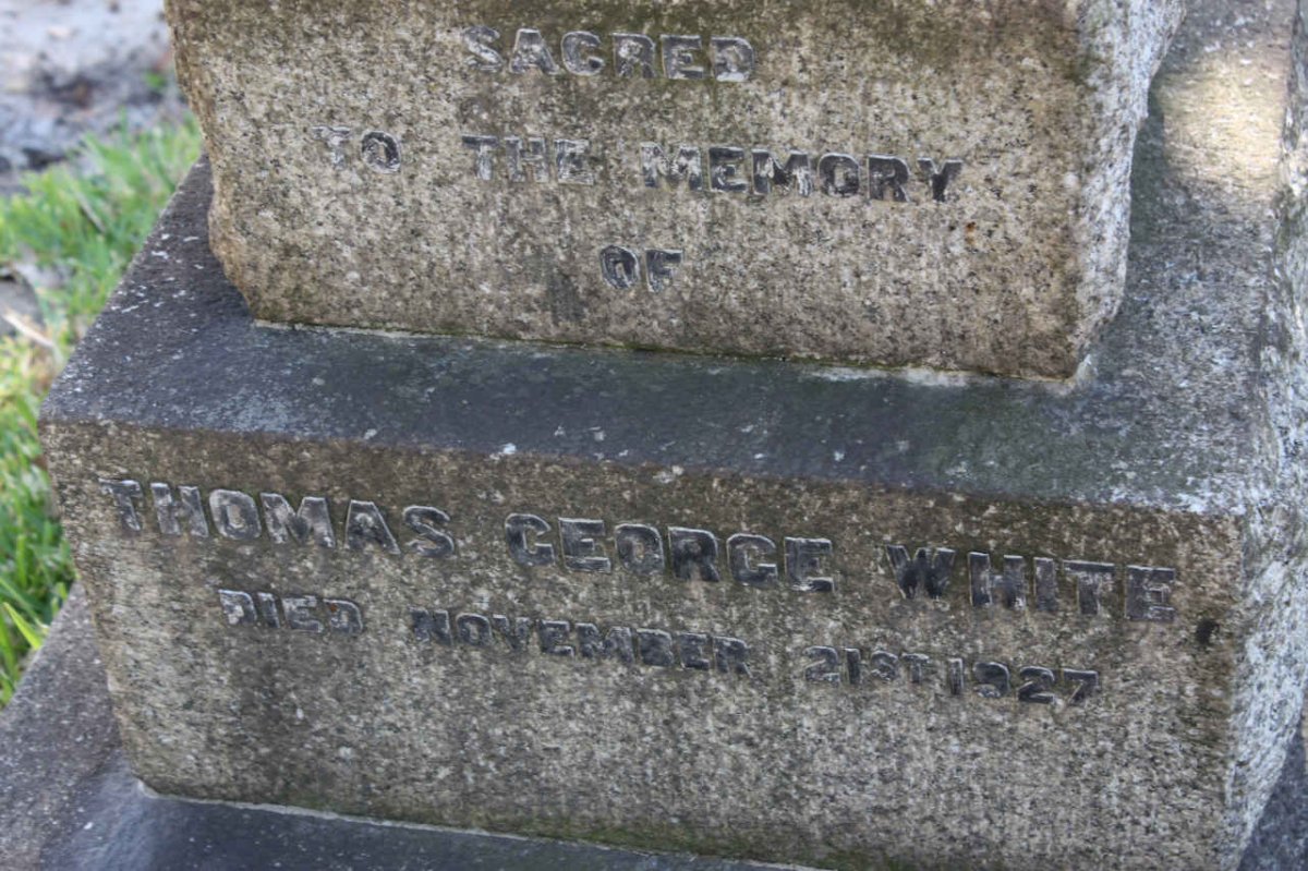 WHITE Thomas George -1927