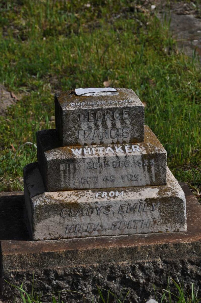 WHITAKER George Francis -1925