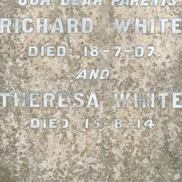 WHITE Richard -1907 &amp; Theresa -1914