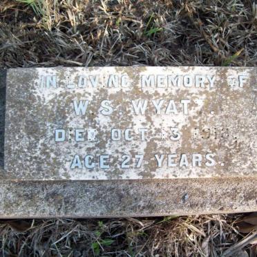 WYAT W.S. -1918