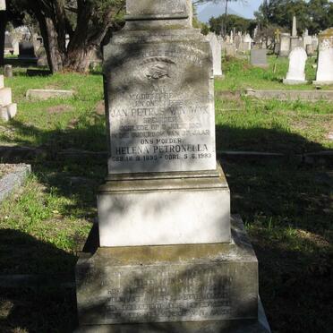 WYK Daniel Wynhand, van -1924 &amp; Mageritha -1923 :: VAN WYK Jan Petrus -1931 &amp; Helena Petronella 1895-1983