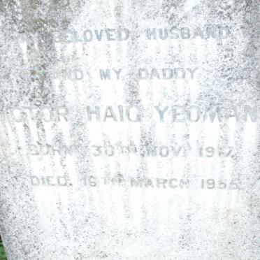 YEOMANS Victor Haig 1917-1955