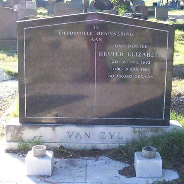 ZYL Hester Elizabeth, van 1942-1965