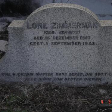 ZIMMERMAN Lore 1913-1942