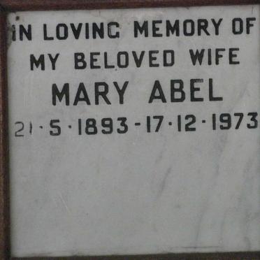 ABEL Mary 1893-1973