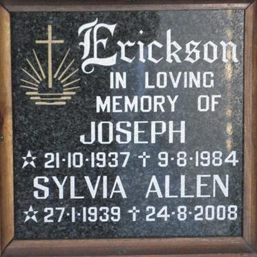 ALLEN Joseph 1937-1984 &amp; Sylvia 1939-2008