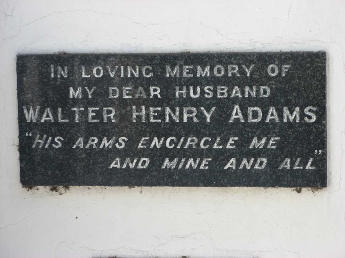 ADAMS Walter Henry