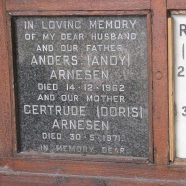 ARNESEN Anders -1962 &amp; Gertrude -1971