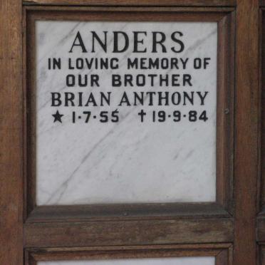ANDERS Brian Anthony 1955-1984
