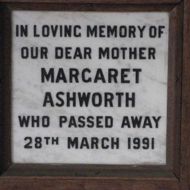 ASHWORTH Margaret -1991