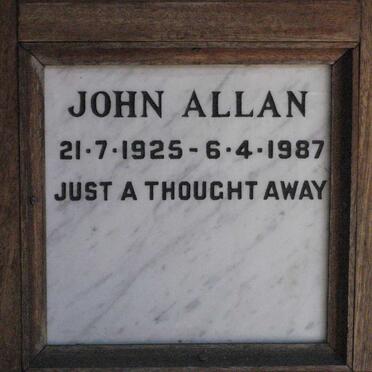 ALLAN John 1925-1987